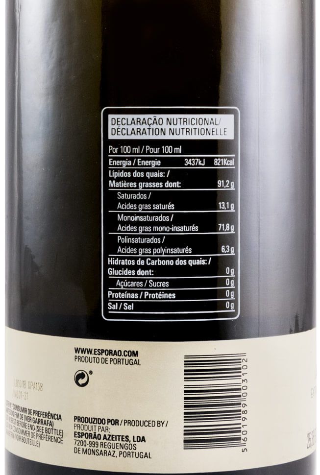 Olive Oil Extra Virgin Herdade do Esporão 75cl