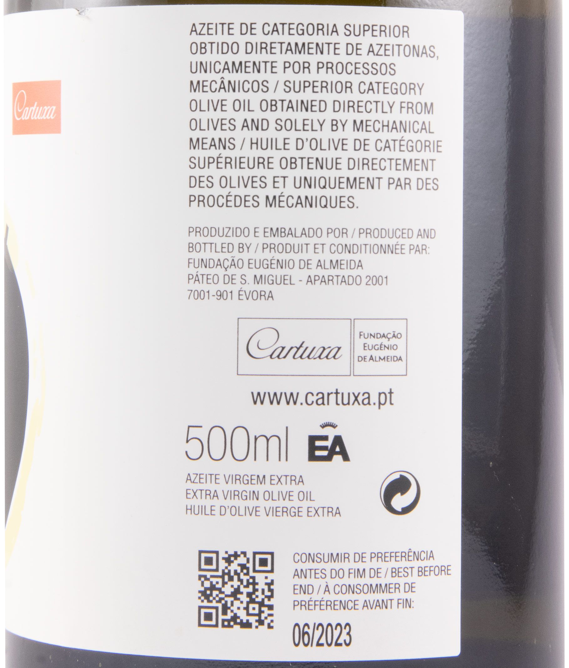 Azeite Virgem Extra Fundação Eugénio de Almeida EA 50cl