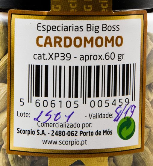 Frasco Cardamomo Big Boss 60gr