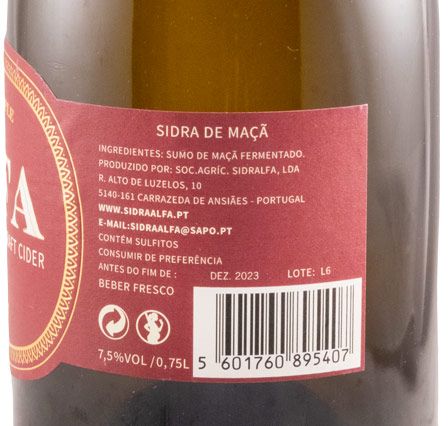 2019 Cider Alfa 100% Apple