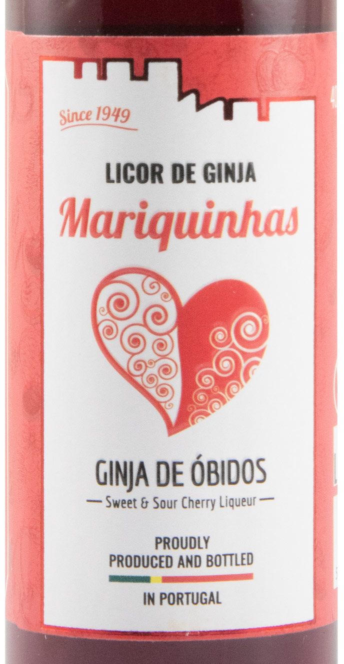 Miniatura Licor de Ginja Mariquinhas Pin Up 4x4cl