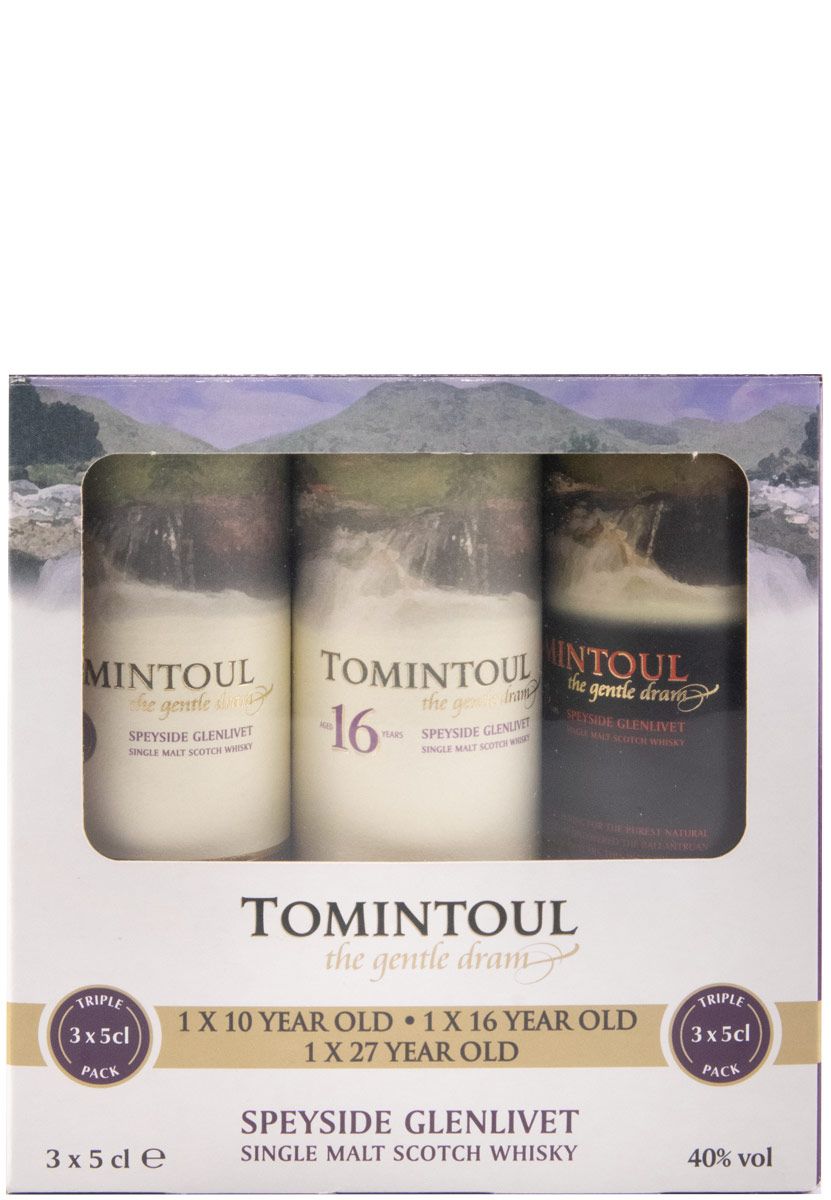 Conjunto Tomintoul 10/16/27 anos 3x5cl