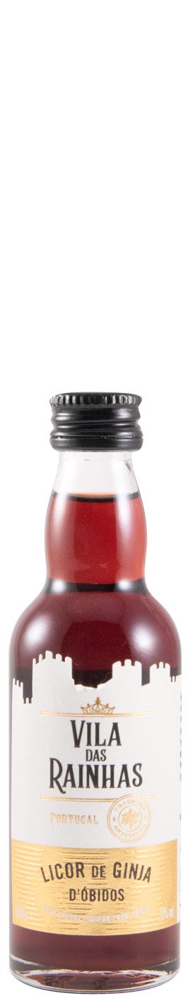 Miniatura Licor de Ginja de Óbidos Vila das Rainhas c/2 Copos de Chocolate