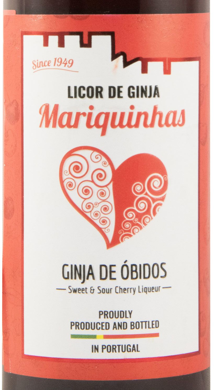 Miniatura Licor de Ginja Mariquinhas c/Copo de Cerâmica 10cl