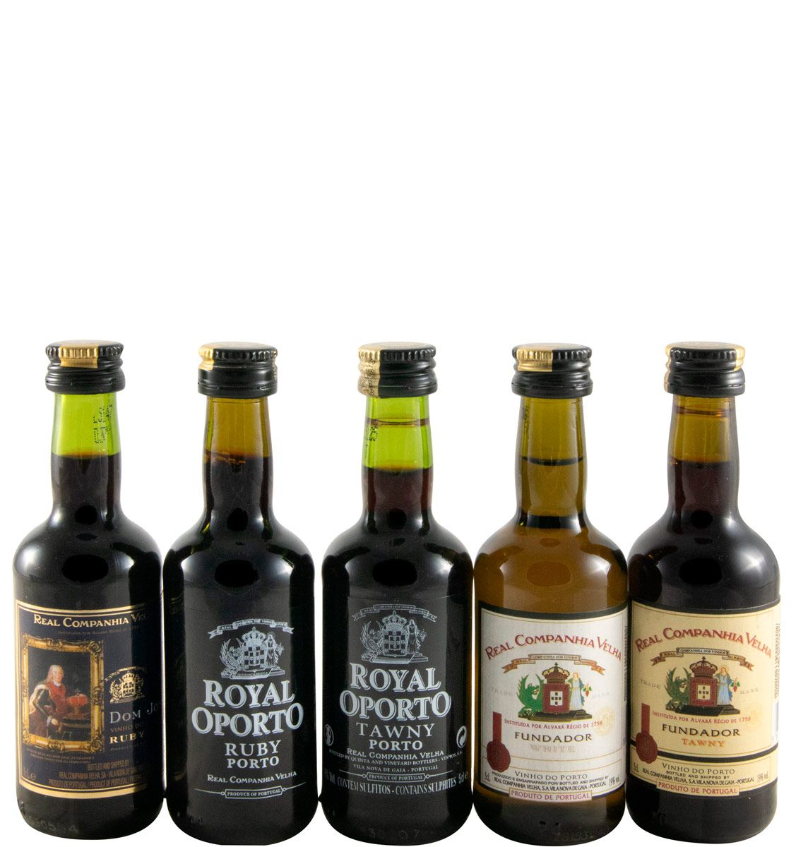 Conjunto Miniaturas Real Companhia Velha Porto (5x5cl)
