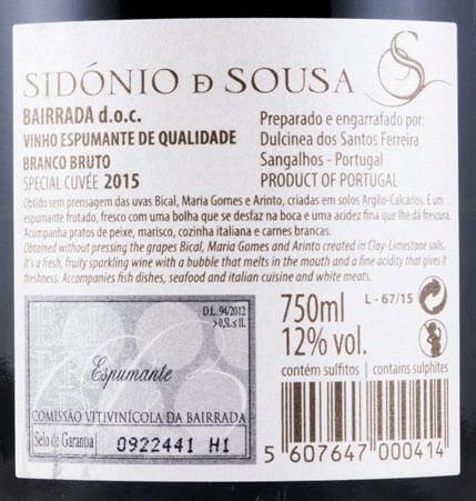 Espumante Sidónio de Sousa Special Cuvée Bruto