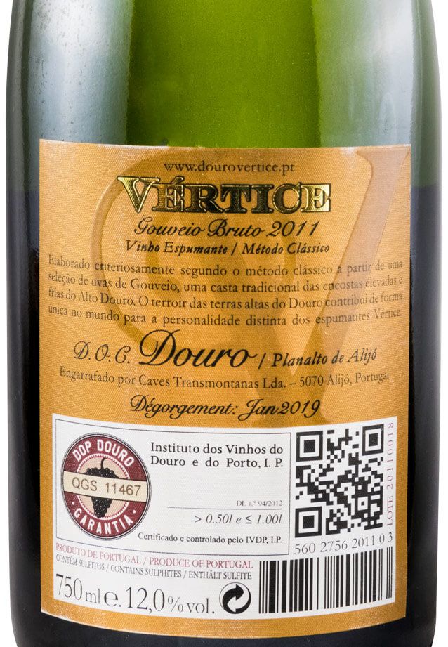 2011 Sparkling Wine Vértice Gouveio Millésime