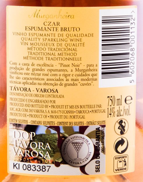 2013 Espumante Murganheira Czar Cuvée Bruto rosé