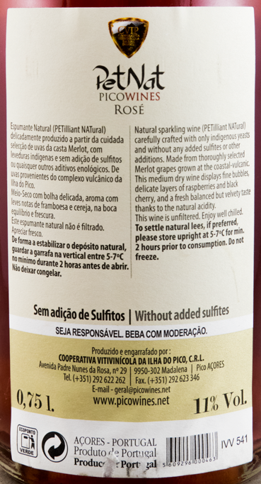 2016 Sparkling Wine PetNat Natural rose