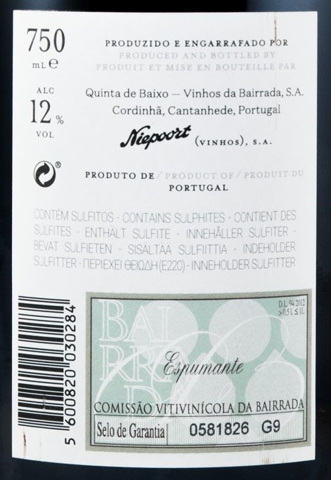 2015 Espumante Niepoort Água Viva Bruto