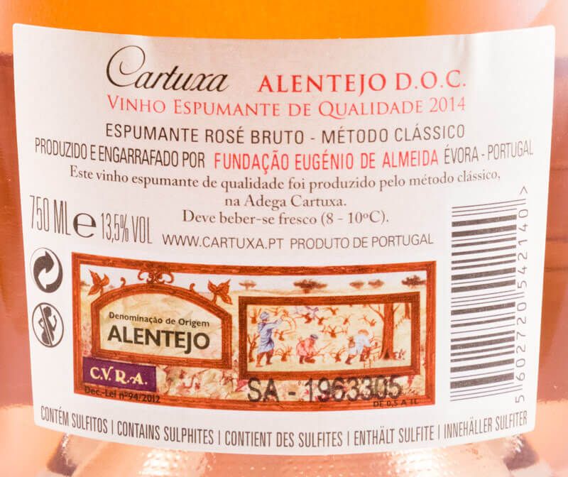 2014 Sparkling Wine Cartuxa Brut rose