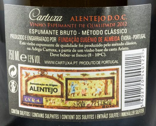 2012 Espumante Cartuxa Bruto