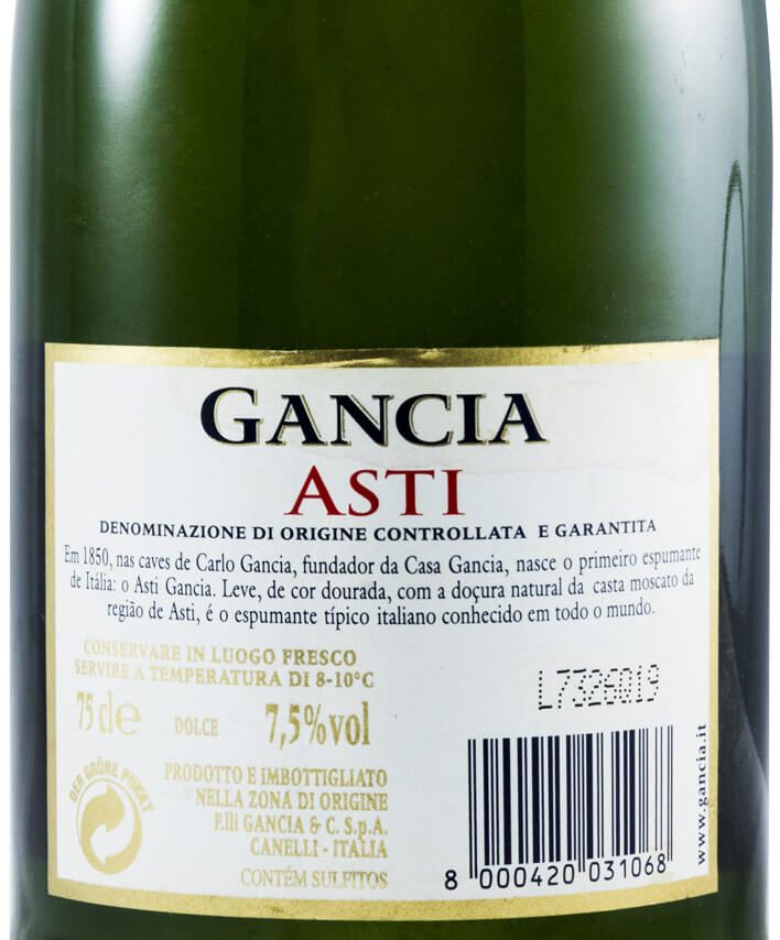 Sparkling Wine Asti Gancia (former label)
