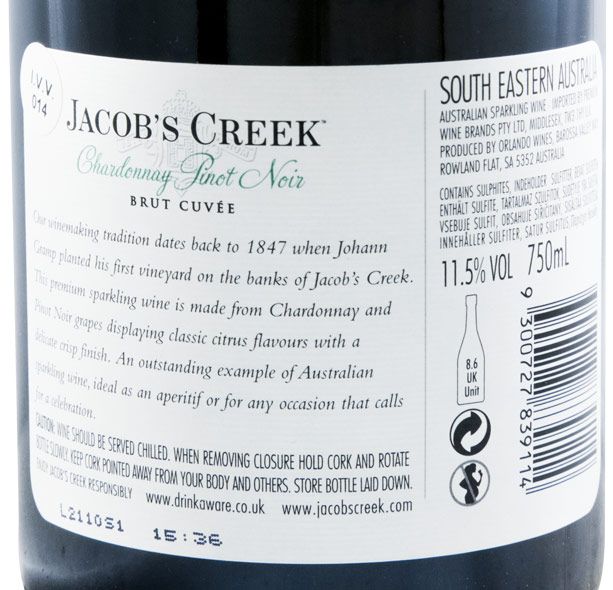 Espumante Jacob's Creek Chardonnay & Pinot Noir Cuvée Bruto