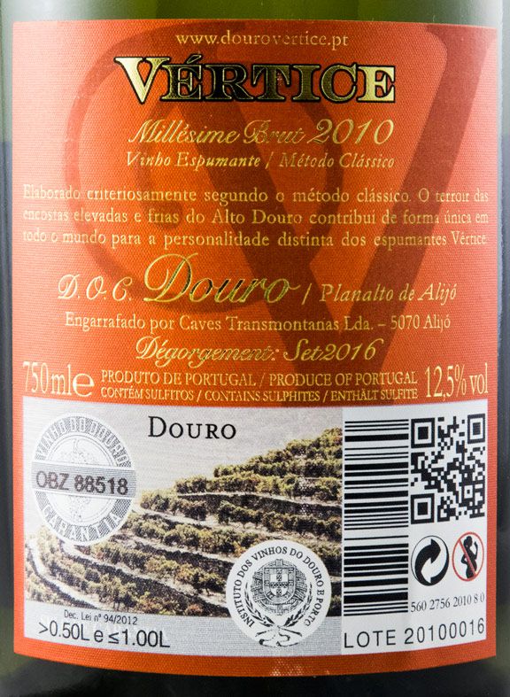 2010 Sparkling Wine Vértice Millésime Brut