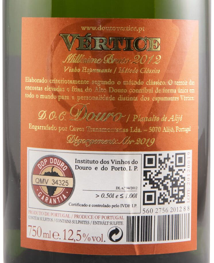 2012 Sparkling Wine Vértice Millésime Brut