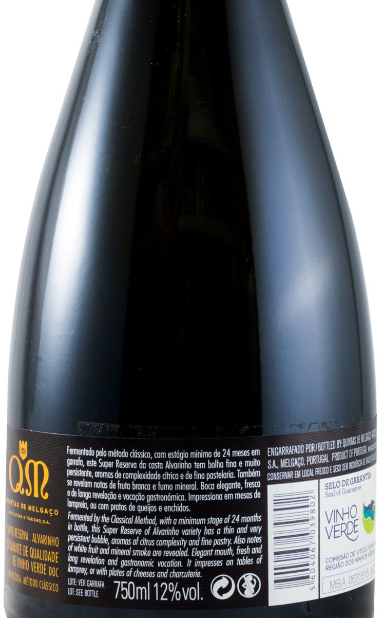 2016 Sparkling Wine Quintas de Melgaço QM Alvarinho Super Reserva Brut