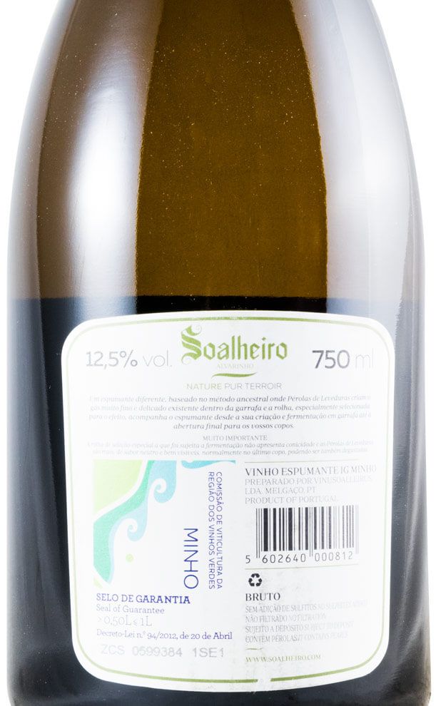 2016 Espumante Soalheiro Alvarinho Nature Pur Terroir Bruto