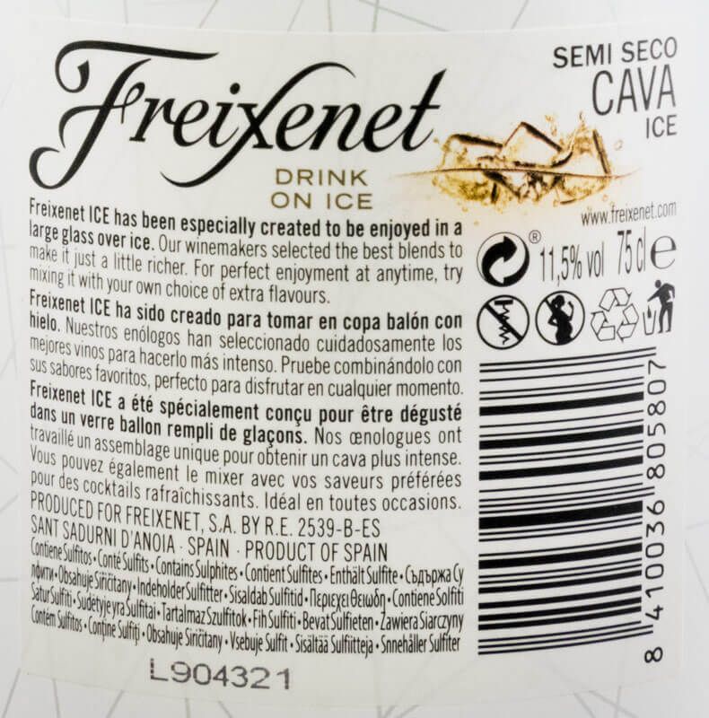 Sparkling Wine Cava Freixenet Ice Cuvée Especial Demi-Sec