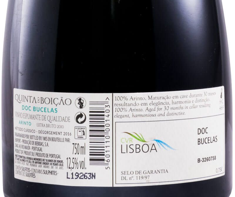 2010 Sparkling Wine Quinta do Boição Vinhas Velhas Grand Cuvée Arinto Extra Brut