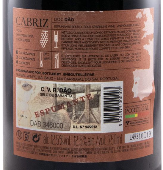 2016 Sparkling Wine Cabriz Brut