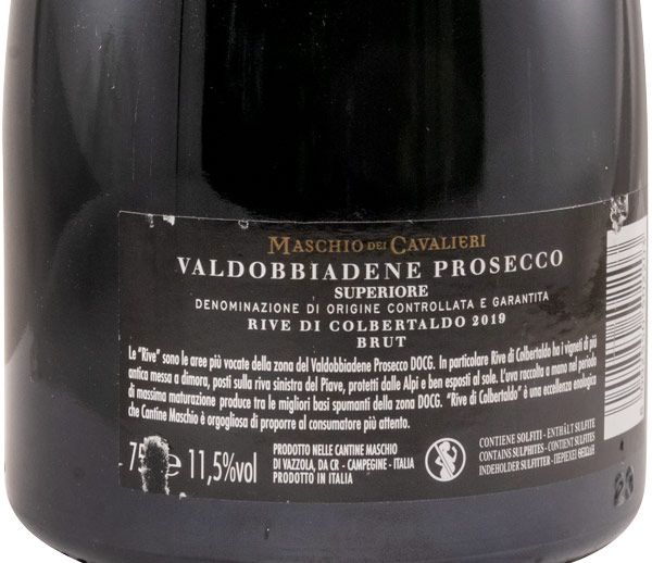 2019 Sparkling Wine Prosecco Maschio dei Cavalieri Valdobbiadene Brut