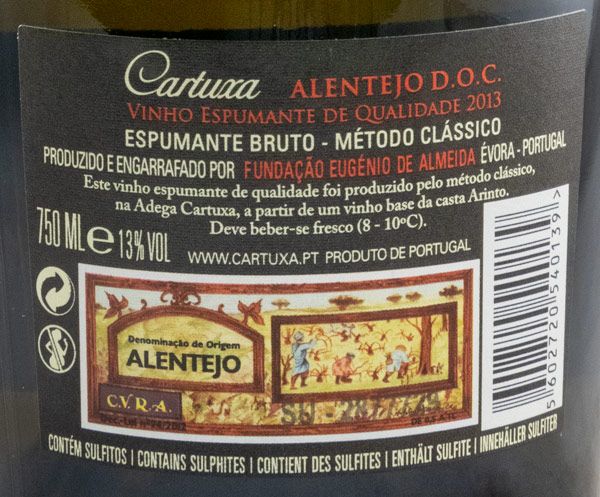 2013 Sparkling Wine Cartuxa Brut