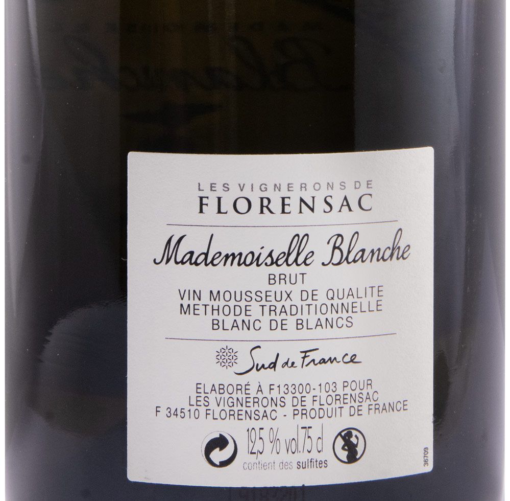 2017 Sparkling Wine Les Vignerons de Florensac Madmoiselle Blanche Brut