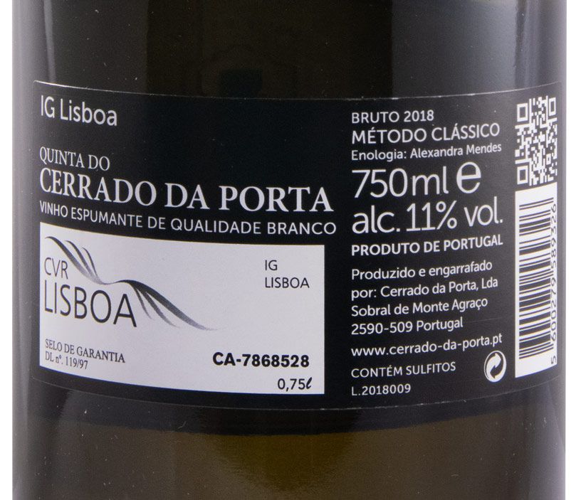 2018 Espumante Quinta do Cerrado da Porta Moscatel Graúdo Bruto