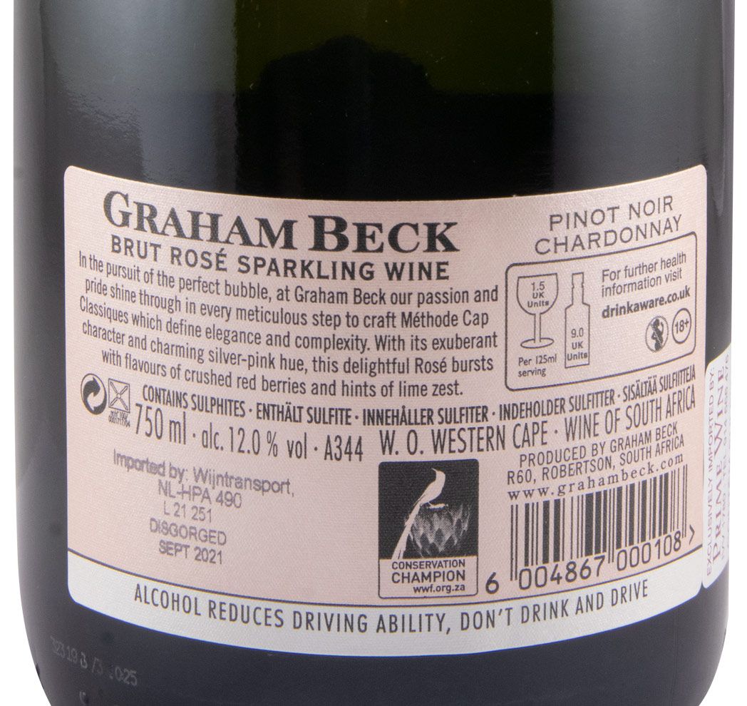 Espumante Graham Beck Bruto rosé