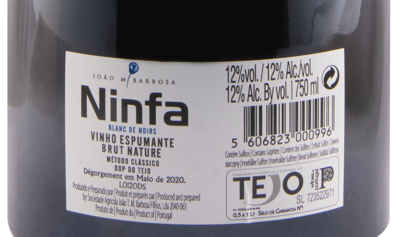 2016 Espumante Ninfa Reserva Blanc de Noirs Bruto Natural
