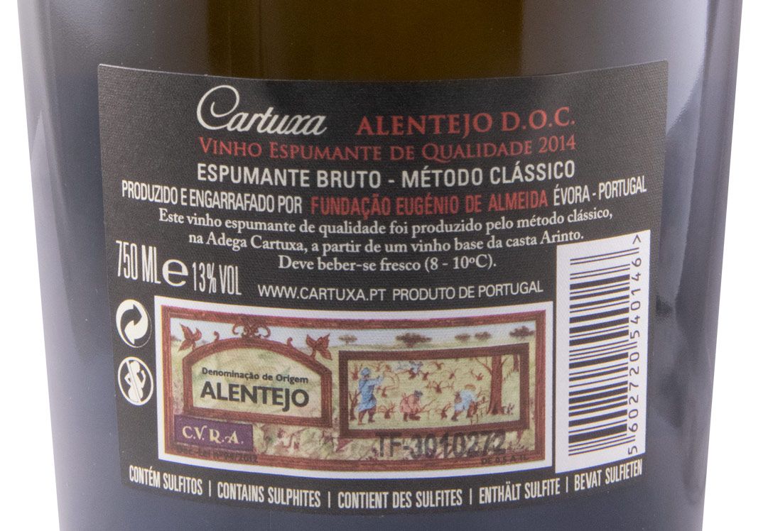 2014 Espumante Cartuxa Bruto
