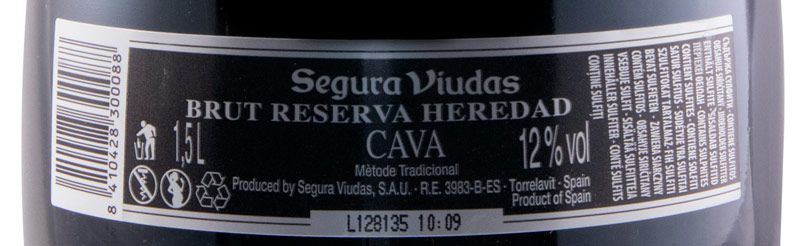Espumante Cava Segura Viudas Heredad Reserva Bruto 1,5L