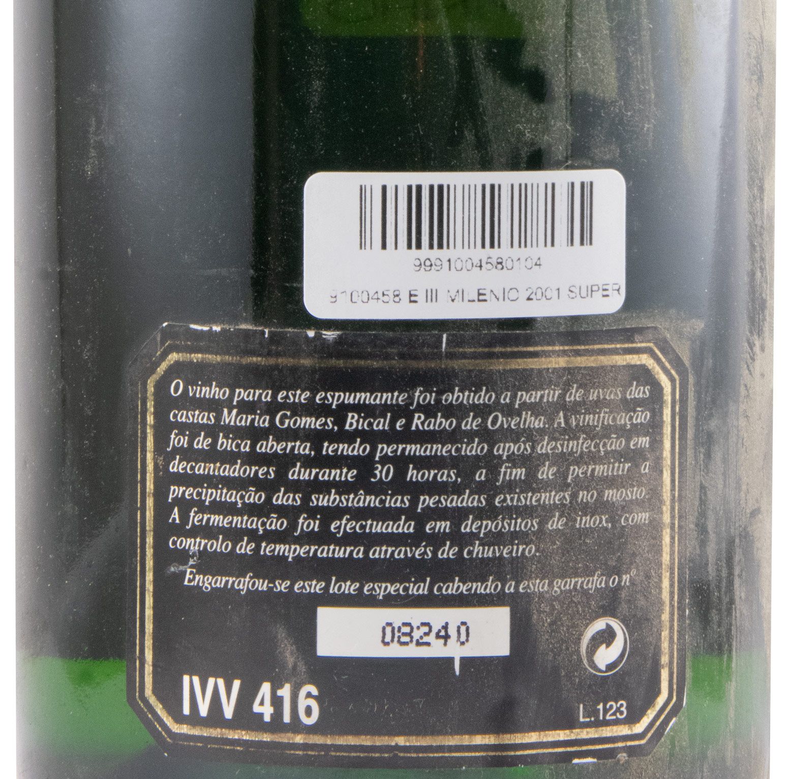 2001 Espumante Quinta da Póvoa III Milenio Super Reserva Bruto