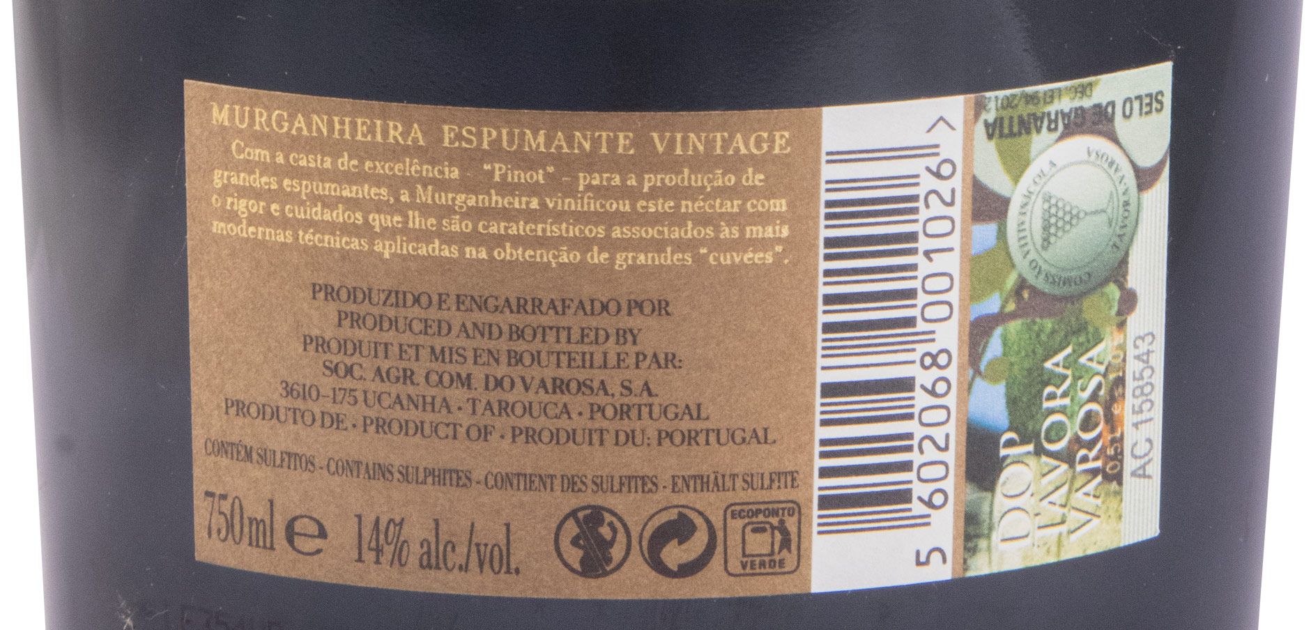 2013 Espumante Murganheira Vintage Pinot Noir Bruto
