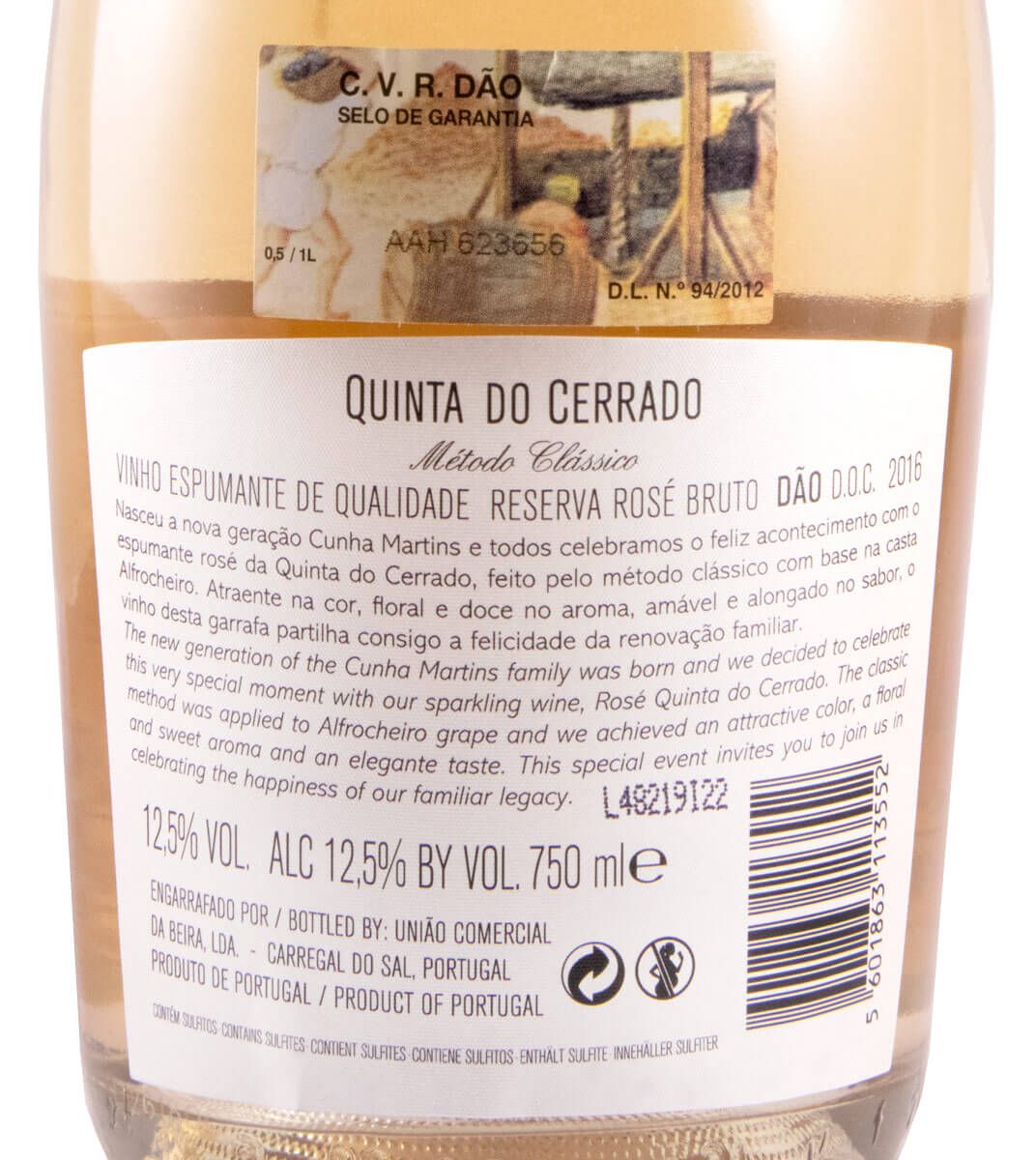 2016 Espumante Quinta do Cerrado Reserva Bruto rosé