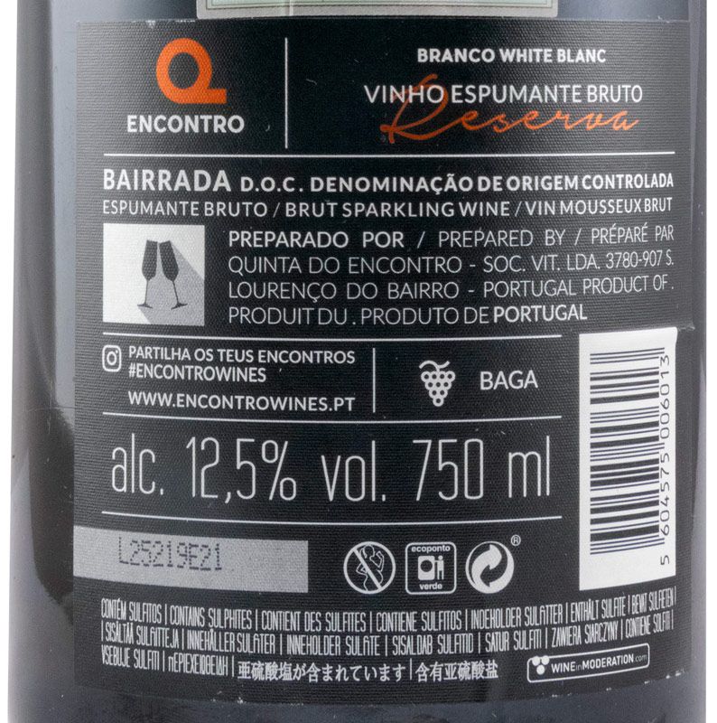 2015 Espumante Encontro Baga Reserva Bruto