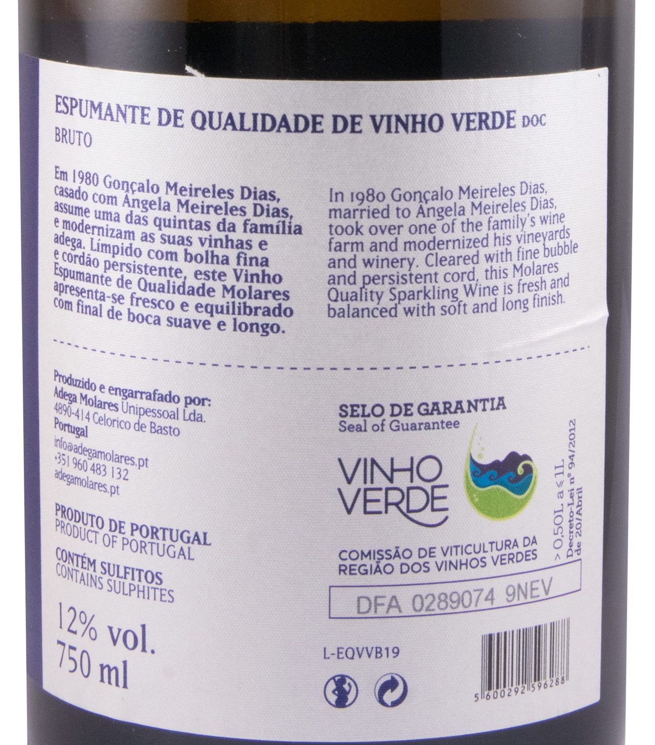 Espumante Molares Bruto