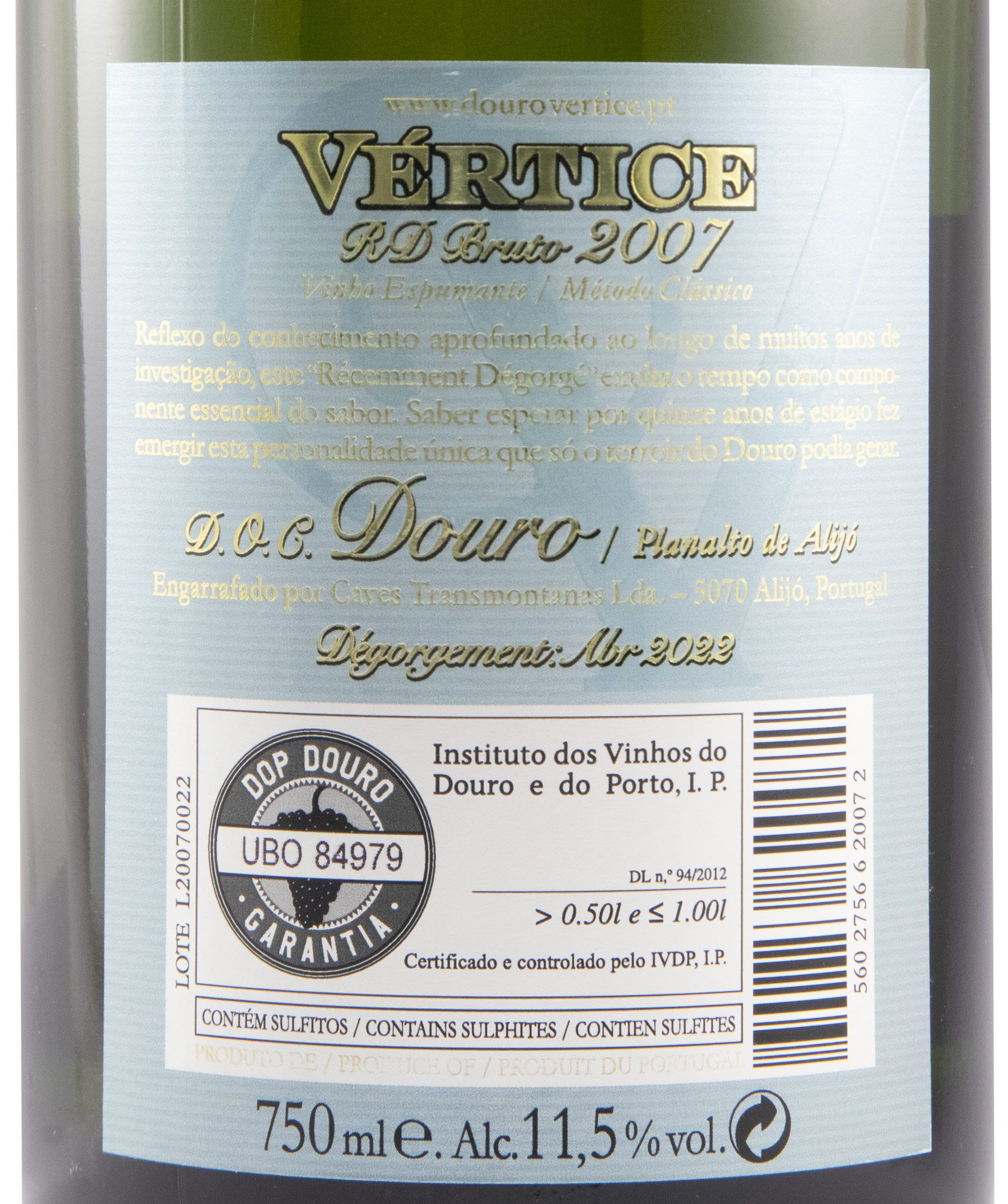 2007 Sparkling Wine Vértice Brut