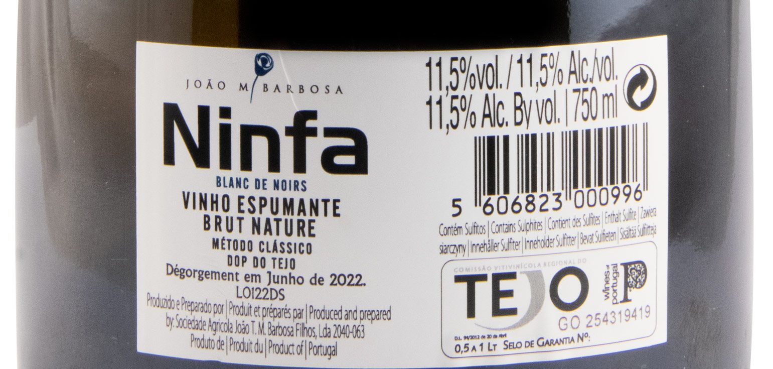 2018 Sparkling Wine Ninfa Blanc des Noirs Brut Nature