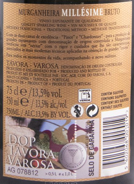 2013 Sparkling Wine Murganheira Millésime Brut
