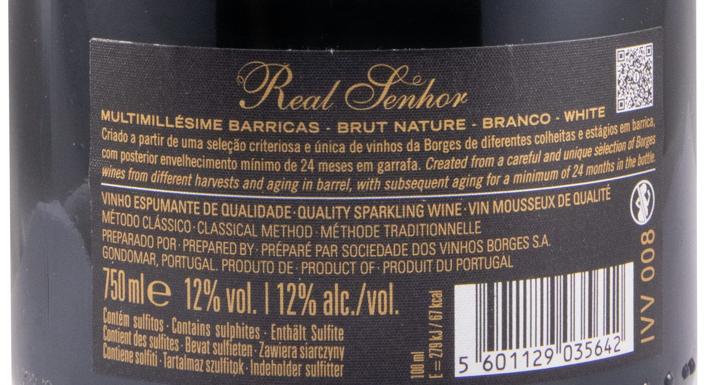Espumante Borges Real Senhor Multimillésime Bruto Natural