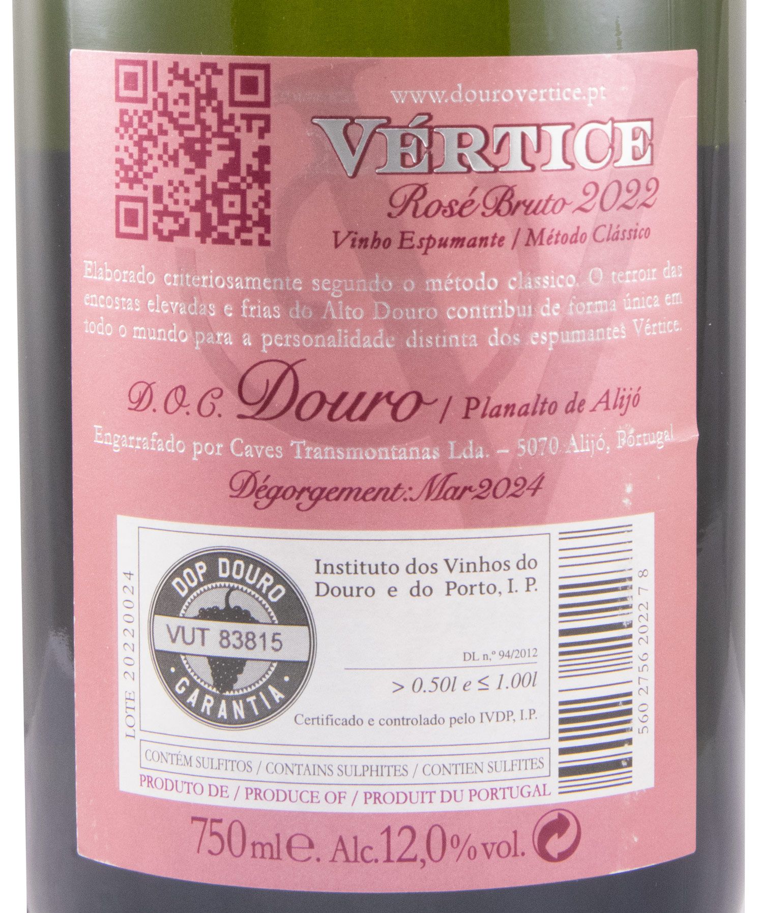 2022 Sparkling Wine Vértice Brut rosé