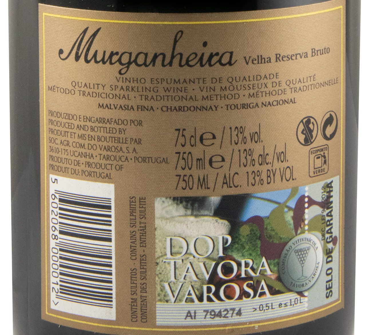 2020 Espumante Murganheira Velha Reserva Bruto