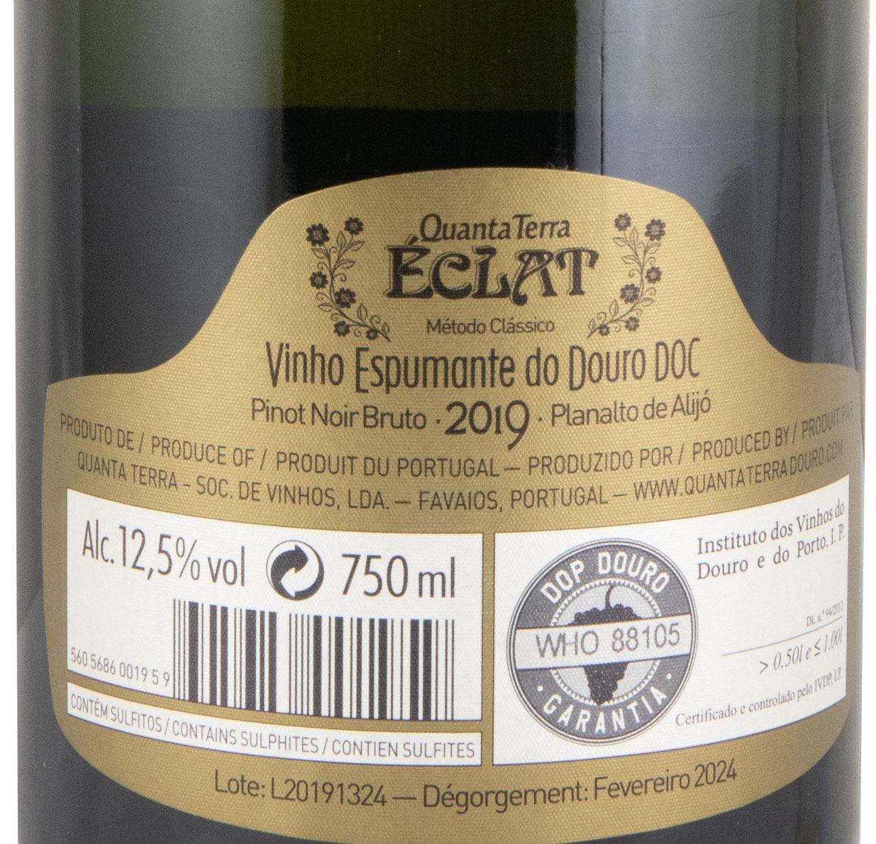 2019 Espumante Quanta Terra Éclat Pinot Noir Bruto