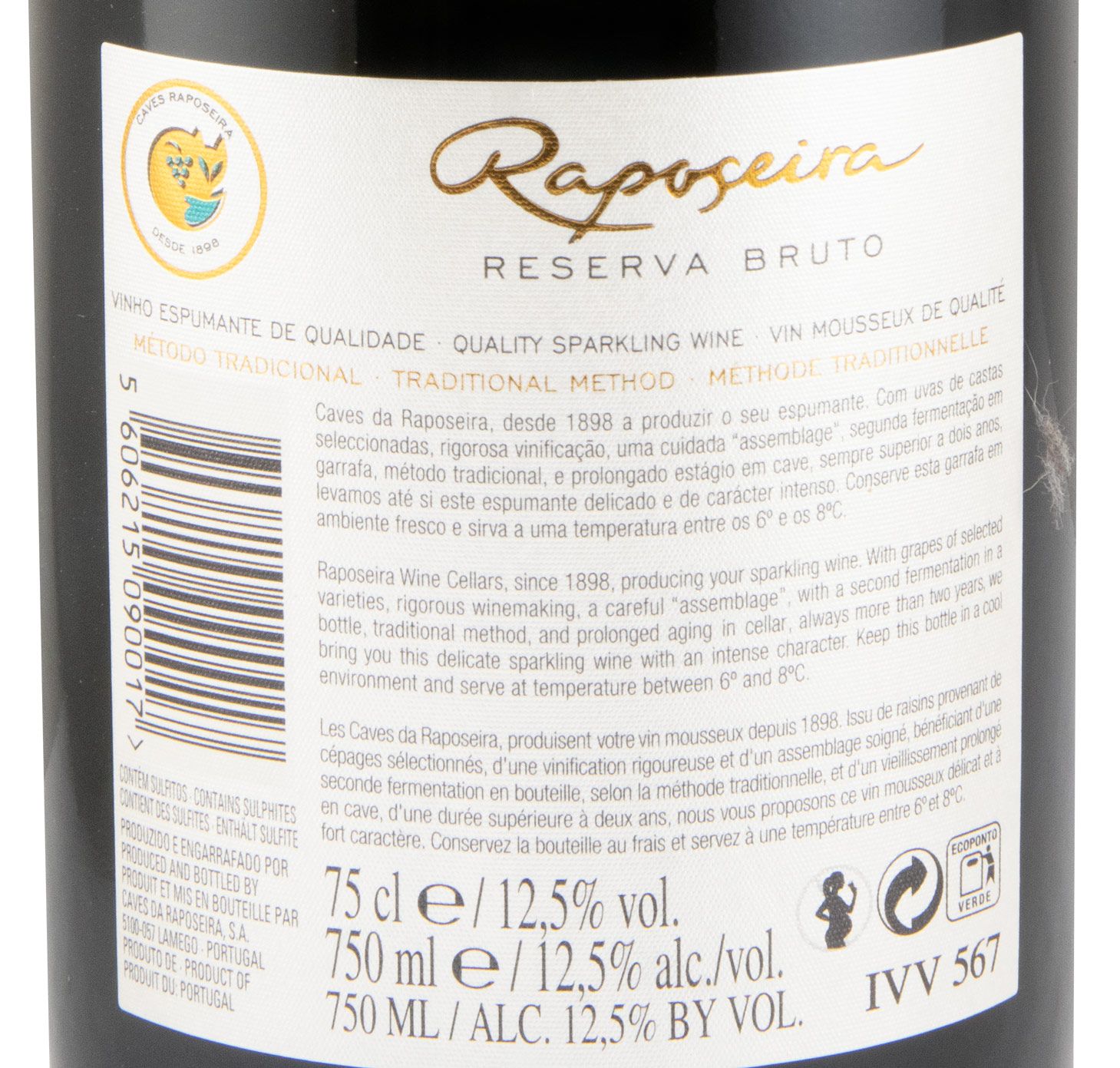 2020 Sparkling Wine Raposeira Reserva Brut