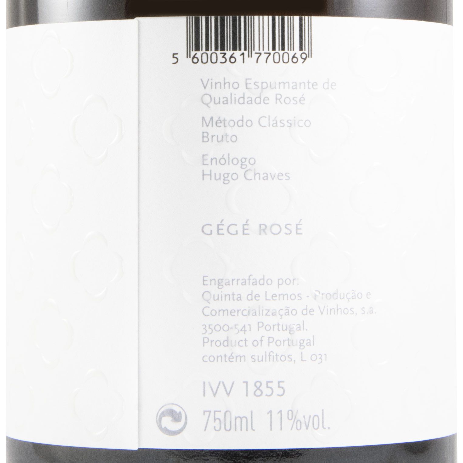 Espumante Quinta de Lemos Gégé Bruto rosé