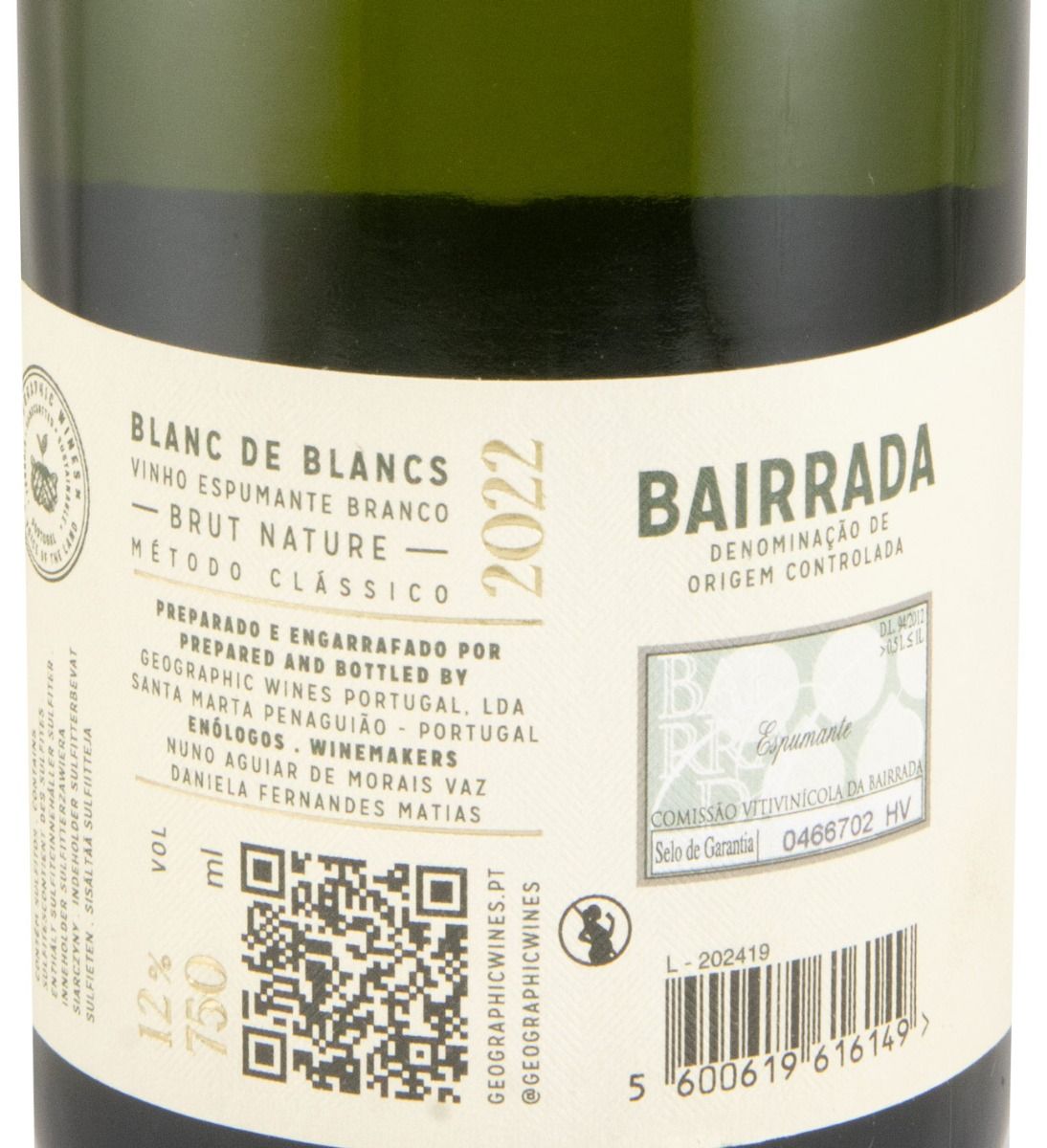 2022 Espumante La Volée Blanc de Blancs Bruto Natural