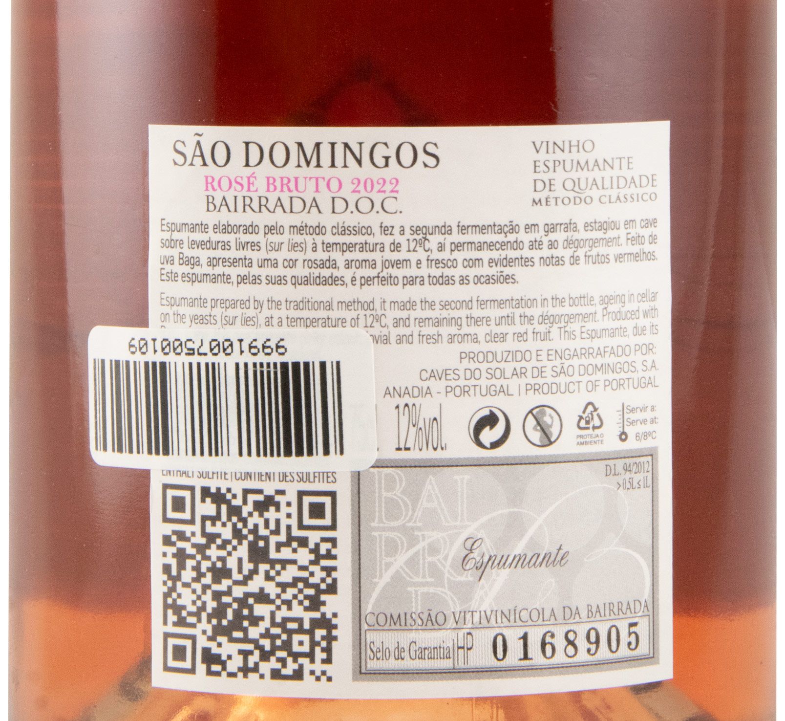 2022 Sparkling Wine Caves São Domingos Brut rosé