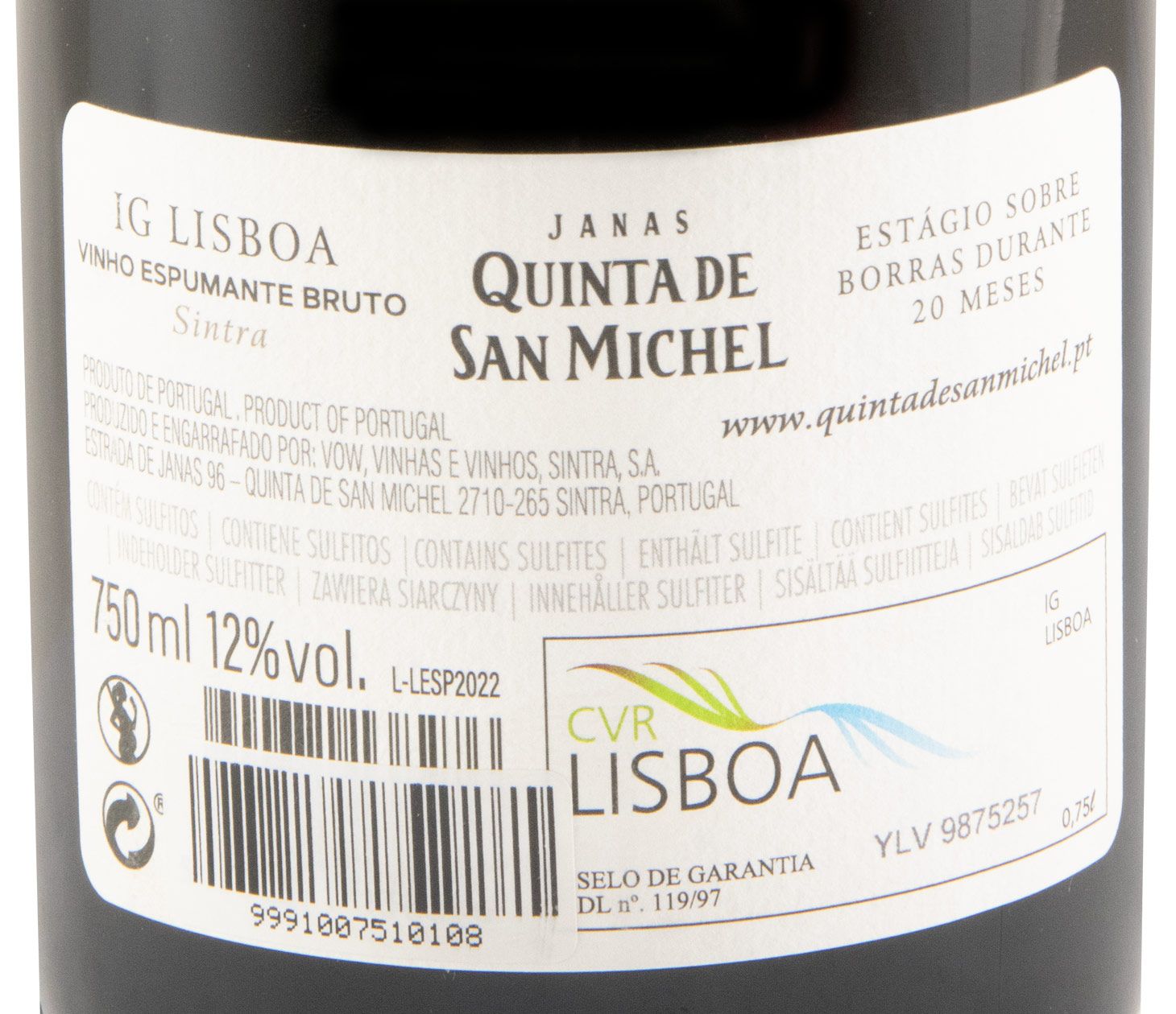 2022 Espumante Quinta de San Michel Malvasia de Colares Bruto